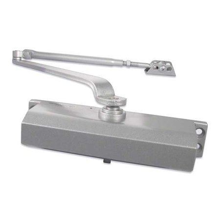 CAL-ROYAL Door Closer, Aluminum Painted, Regular Arm, Size 2 720-ALUM